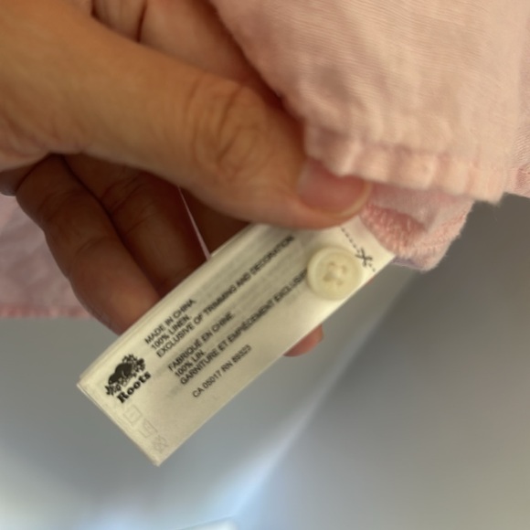 Roots Pink Large Linen Shirt - Picture 4 of 5